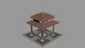 Simple Pavilion | 3D Printable Chinese Garden Pavilion